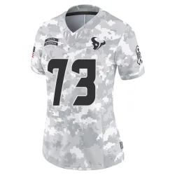 Houston Texans Women's Limited Arctic Camo 2024 Salute to Service Jersey (73 LaDarius Henderson)
