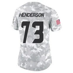 Houston Texans Women's Limited Arctic Camo 2024 Salute to Service Jersey (73 LaDarius Henderson)