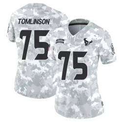 Houston Texans Women's Limited Arctic Camo 2024 Salute to Service Jersey (75 Laken Tomlinson)