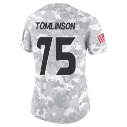 Houston Texans Women's Limited Arctic Camo 2024 Salute to Service Jersey (75 Laken Tomlinson)