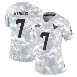 Houston Texans Women's Limited Arctic Camo 2024 Salute to Service Jersey (7 C.J. Stroud)