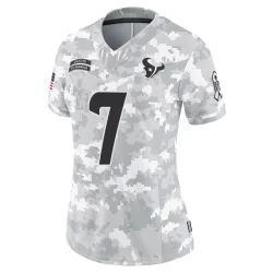 Houston Texans Women's Limited Arctic Camo 2024 Salute to Service Jersey (7 C.J. Stroud)