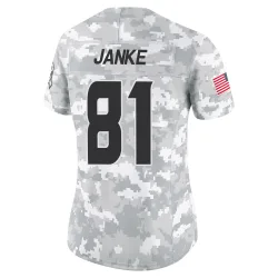 Houston Texans Women's Limited Arctic Camo 2024 Salute to Service Jersey (81 Jaxon Janke)