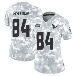 Houston Texans Women's Limited Arctic Camo 2024 Salute to Service Jersey (84 Justin Watson)