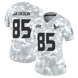 Houston Texans Women's Limited Arctic Camo 2024 Salute to Service Jersey (85 Daniel Jackson)