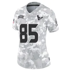 Houston Texans Women's Limited Arctic Camo 2024 Salute to Service Jersey (85 Daniel Jackson)