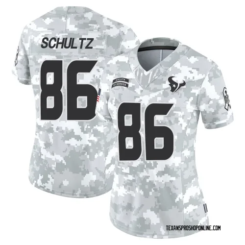 Houston Texans Women's Limited Arctic Camo 2024 Salute to Service Jersey (86 Dalton Schultz)