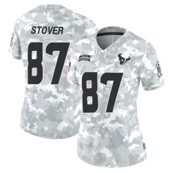 Houston Texans Women's Limited Arctic Camo 2024 Salute to Service Jersey (87 Cade Stover)