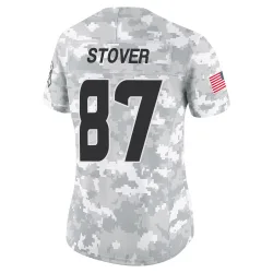 Houston Texans Women's Limited Arctic Camo 2024 Salute to Service Jersey (87 Cade Stover)