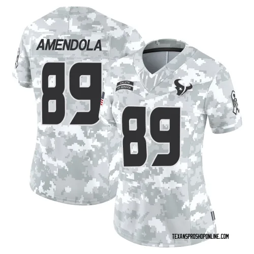 Houston Texans Women's Limited Arctic Camo 2024 Salute to Service Jersey (89 Danny Amendola)