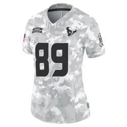 Houston Texans Women's Limited Arctic Camo 2024 Salute to Service Jersey (89 Xavier Johnson)