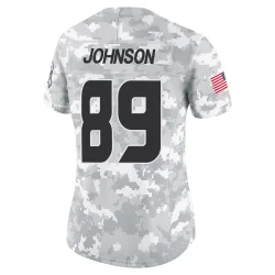 Houston Texans Women's Limited Arctic Camo 2024 Salute to Service Jersey (89 Xavier Johnson)