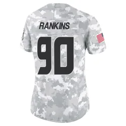 Houston Texans Women's Limited Arctic Camo 2024 Salute to Service Jersey (90 Sheldon Rankins)