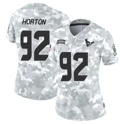 Houston Texans Women's Limited Arctic Camo 2024 Salute to Service Jersey (92 Dylan Horton)