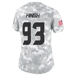 Houston Texans Women's Limited Arctic Camo 2024 Salute to Service Jersey (93 Kurt Hinish)