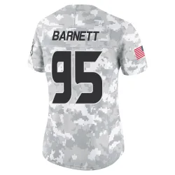 Houston Texans Women's Limited Arctic Camo 2024 Salute to Service Jersey (95 Derek Barnett)
