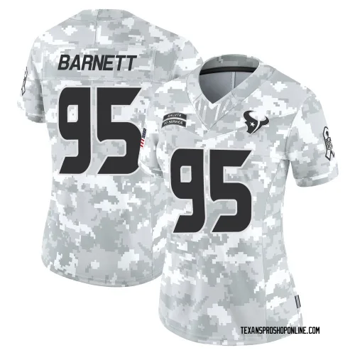 Houston Texans Women's Limited Arctic Camo 2024 Salute to Service Jersey (95 Derek Barnett)