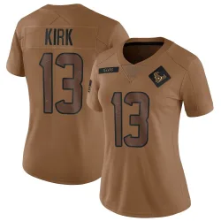 Houston Texans Women's Limited Brown 2023 Salute To Service Jersey (13 Christian Kirk)