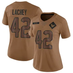 Houston Texans Women's Limited Brown 2023 Salute To Service Jersey (42 Luke Lachey)