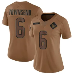 Houston Texans Women's Limited Brown 2023 Salute To Service Jersey (6 Tommy Townsend)