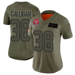 Houston Texans Women's Limited Camo 2019 Salute to Service Jersey (38 Keydrain Calligan)