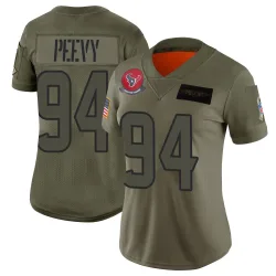 Houston Texans Women's Limited Camo 2019 Salute to Service Jersey (94 Jayden Peevy)