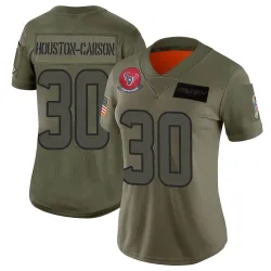 Houston Texans Women's Limited Camo DeAndre -Carson 2019 Salute to Service Jersey (30 DeAndre Houston-Carson)