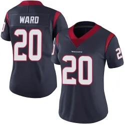 Houston Texans Women's Limited Navy Blue Team Color Vapor Untouchable Jersey (20 Jimmie Ward)