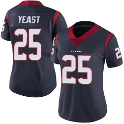 Houston Texans Women's Limited Navy Blue Team Color Vapor Untouchable Jersey (25 Russ Yeast)