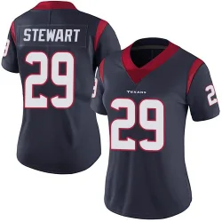 Houston Texans Women's Limited Navy Blue Team Color Vapor Untouchable Jersey (29 M.J. Stewart)