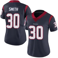 Houston Texans Women's Limited Navy Blue Team Color Vapor Untouchable Jersey (30 Jaylin Smith)