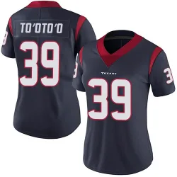 Houston Texans Women's Limited Navy Blue Team Color Vapor Untouchable Jersey (39 Henry To'oTo'o)