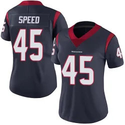 Houston Texans Women's Limited Navy Blue Team Color Vapor Untouchable Jersey (45 E.J. Speed)