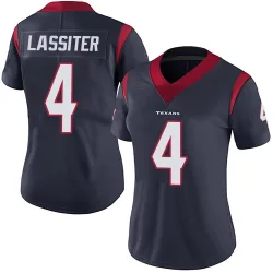 Houston Texans Women's Limited Navy Blue Team Color Vapor Untouchable Jersey (4 Kamari Lassiter)