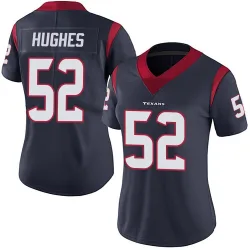 Houston Texans Women's Limited Navy Blue Team Color Vapor Untouchable Jersey (52 Jerry Hughes)