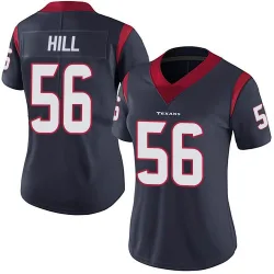 Houston Texans Women's Limited Navy Blue Team Color Vapor Untouchable Jersey (56 Jamal Hill)