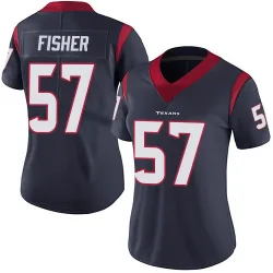Houston Texans Women's Limited Navy Blue Team Color Vapor Untouchable Jersey (57 Blake Fisher)