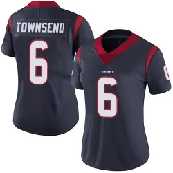 Houston Texans Women's Limited Navy Blue Team Color Vapor Untouchable Jersey (6 Tommy Townsend)