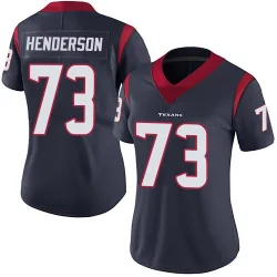 Houston Texans Women's Limited Navy Blue Team Color Vapor Untouchable Jersey (73 LaDarius Henderson)