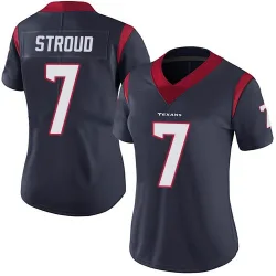 Houston Texans Women's Limited Navy Blue Team Color Vapor Untouchable Jersey (7 C.J. Stroud)