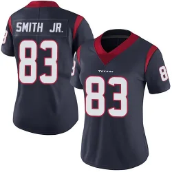 Houston Texans Women's Limited Navy Blue Team Color Vapor Untouchable Jersey (83 Irv Smith Jr.)
