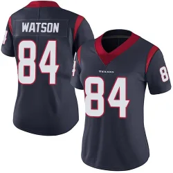 Houston Texans Women's Limited Navy Blue Team Color Vapor Untouchable Jersey (84 Justin Watson)