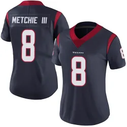 Houston Texans Women's Limited Navy Blue Team Color Vapor Untouchable Jersey (8 John Metchie III)
