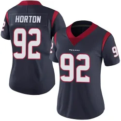 Houston Texans Women's Limited Navy Blue Team Color Vapor Untouchable Jersey (92 Dylan Horton)