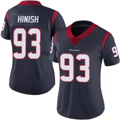 Houston Texans Women's Limited Navy Blue Team Color Vapor Untouchable Jersey (93 Kurt Hinish)