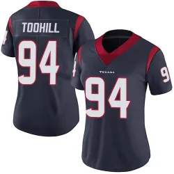 Houston Texans Women's Limited Navy Blue Team Color Vapor Untouchable Jersey (94 Casey Toohill)