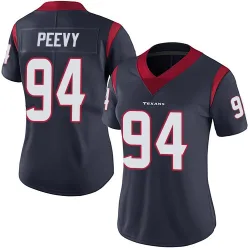 Houston Texans Women's Limited Navy Blue Team Color Vapor Untouchable Jersey (94 Jayden Peevy)
