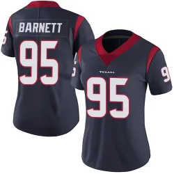 Houston Texans Women's Limited Navy Blue Team Color Vapor Untouchable Jersey (95 Derek Barnett)