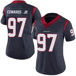 Houston Texans Women's Limited Navy Blue Team Color Vapor Untouchable Jersey (97 Mario Edwards Jr.)