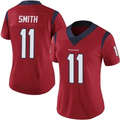 Houston Texans Women's Limited Red Alternate Vapor Untouchable Jersey (11 Tremon Smith)